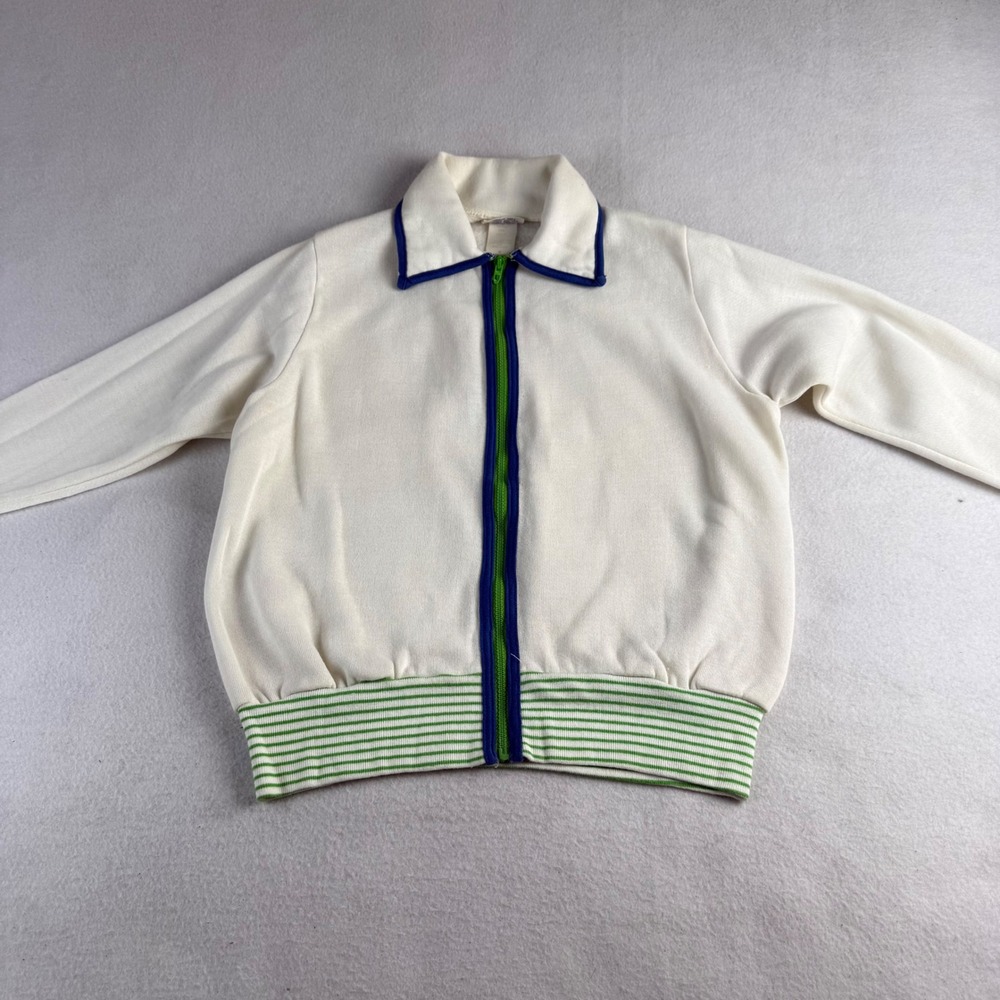 Vintage Pick-Its by Tully Kid's Track Jacket Zip Size M‎ USA Made